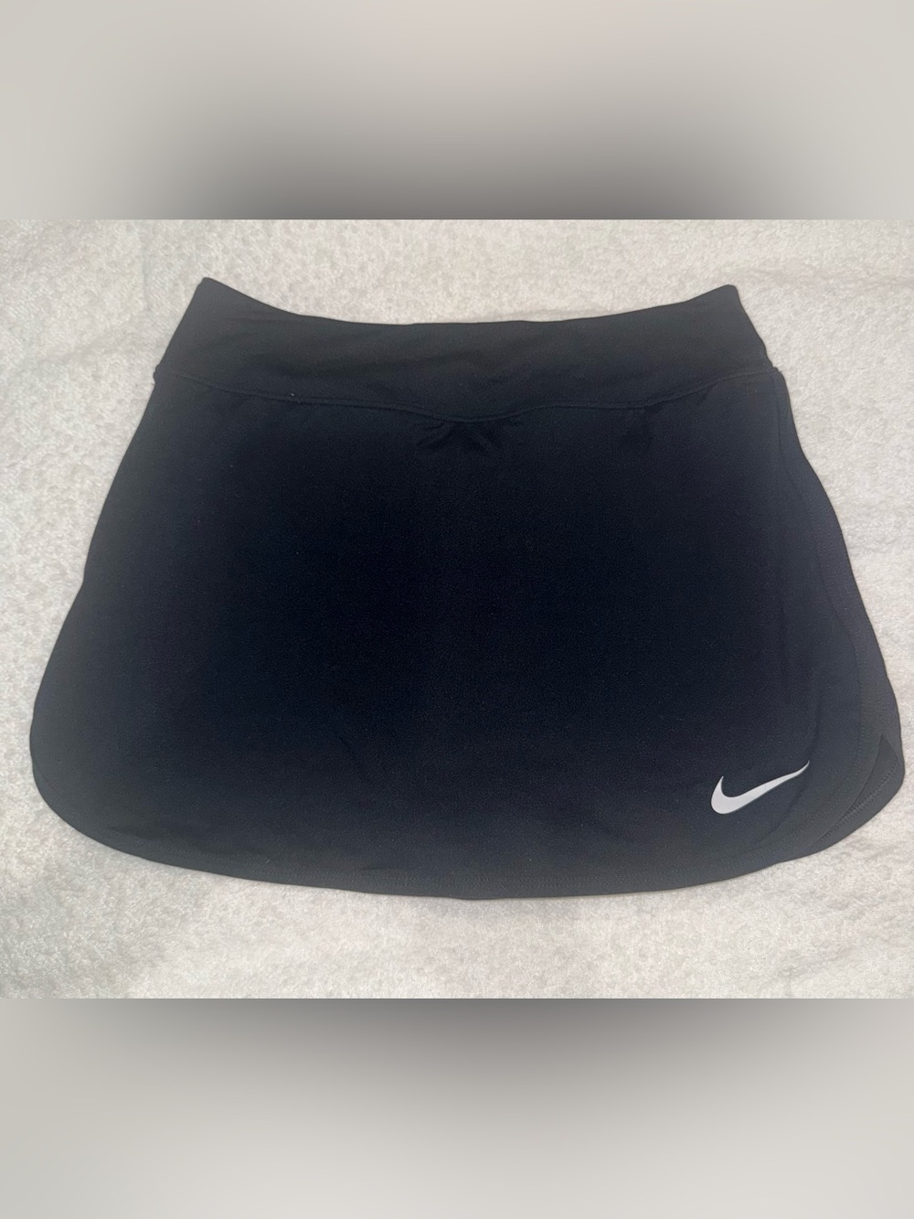 Nike Black Skater Tennis Skirt with White Swoosh